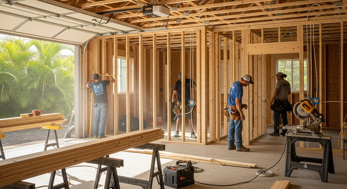 Garage Conversions — Warrior Construction Hawaii