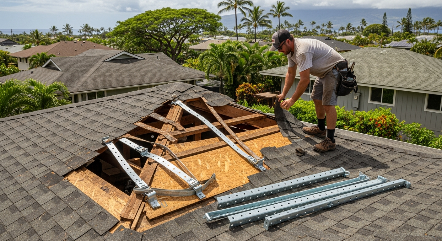 Hurricane Strap Replacement — Warrior Construction Hawaii