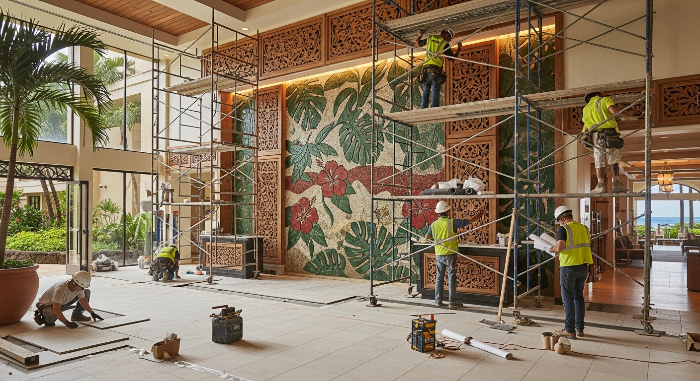 Lobby Renovations — Warrior Construction Hawaii