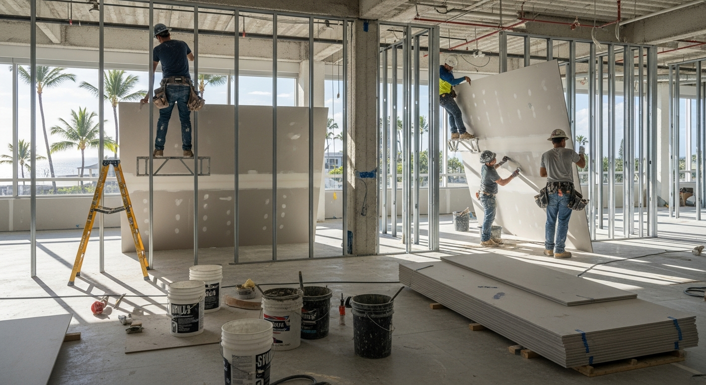 Metal Framing Drywall — Warrior Construction Hawaii
