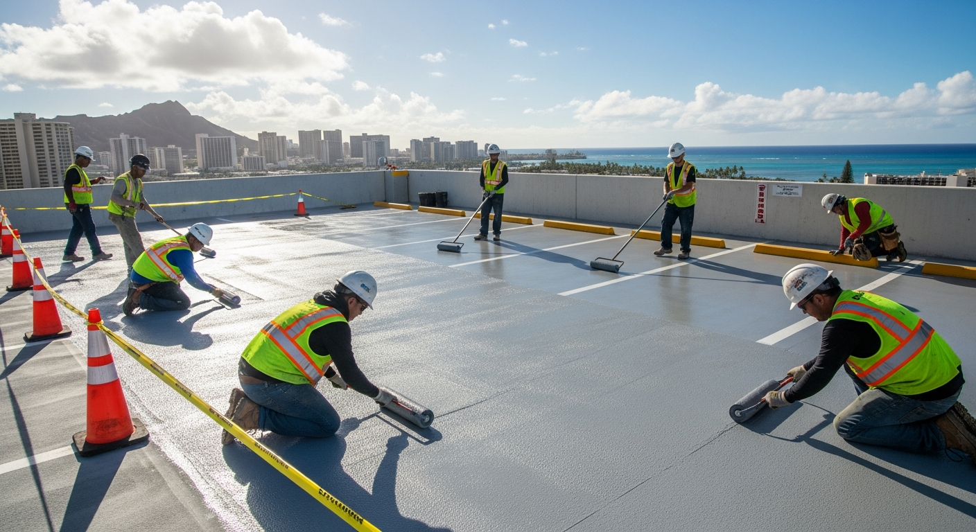 Parking Structure Repair — Warrior Construction Hawaii