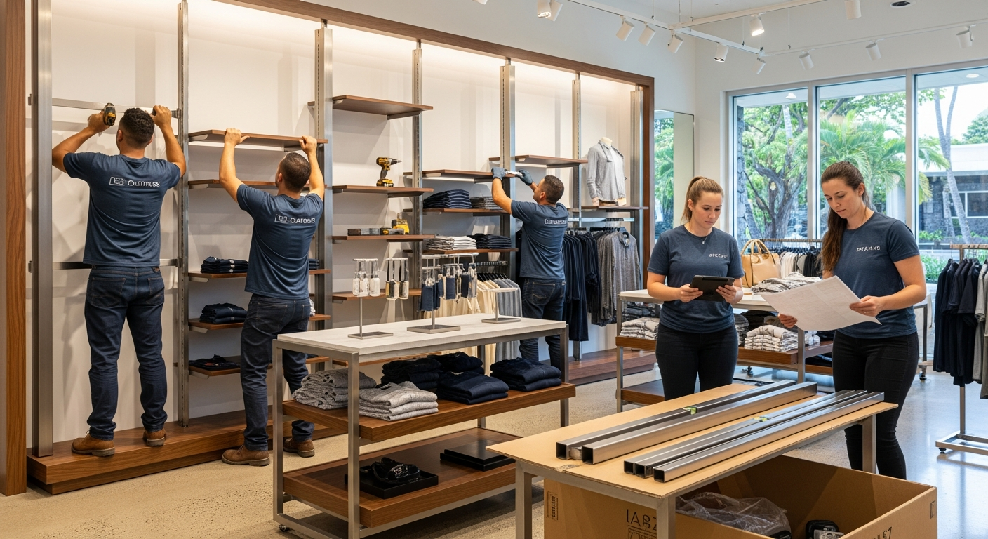 Retail Fixture Installation — Warrior Construction Hawaii