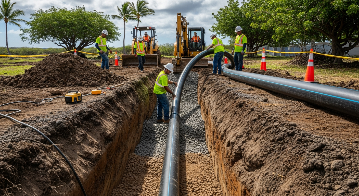 Sewer Line Replacement — Warrior Construction Hawaii