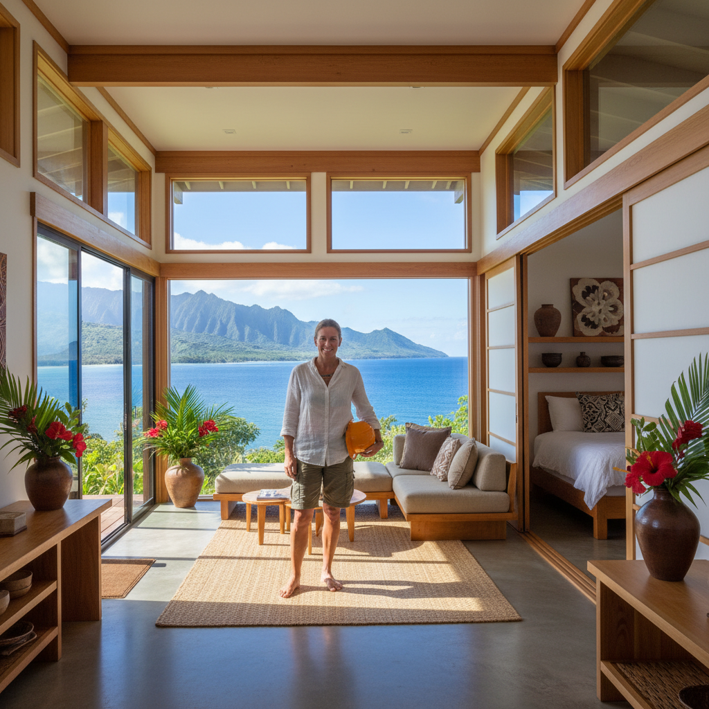 Finished adu builder in Hanalei, Kaua'i