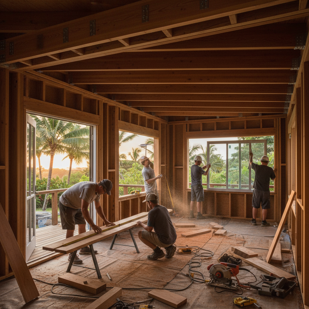 ADU Builder project in Hilo - Warrior Construction Hawaii