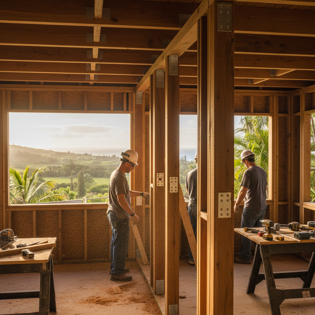ADU Builder project in Makawao - Warrior Construction Hawaii