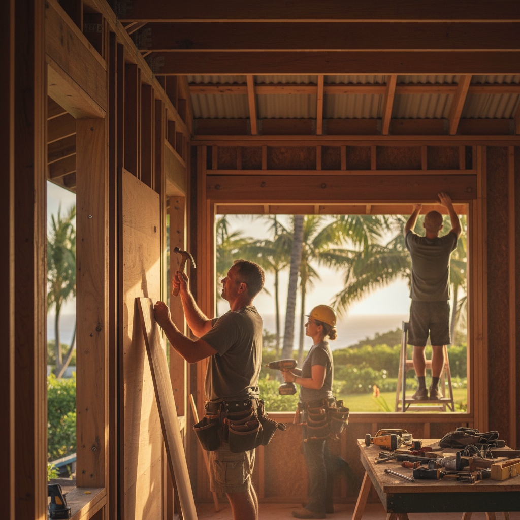 ADU Builder project in Po'ipu - Warrior Construction Hawaii