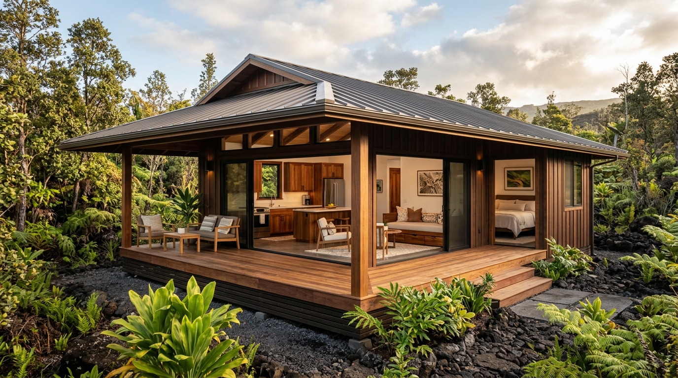 ADU Builder in Volcano — featured project by Warrior Construction Hawaii