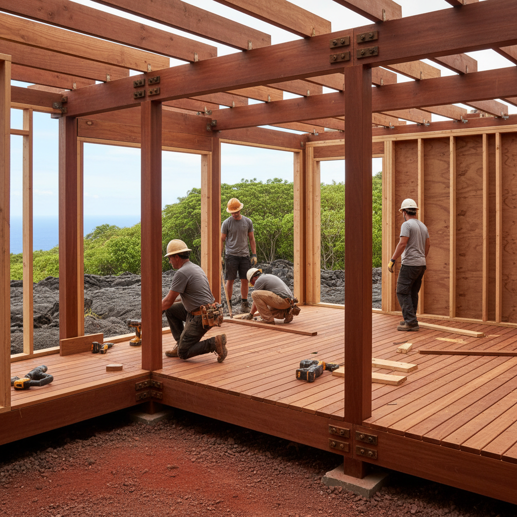 ADU Builder project in Volcano - Warrior Construction Hawaii