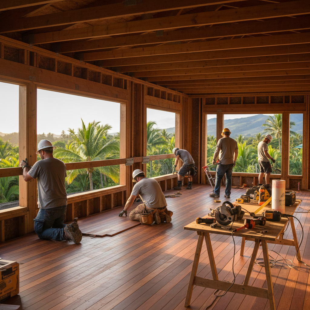 ADU Builder project in Waimea - Warrior Construction Hawaii
