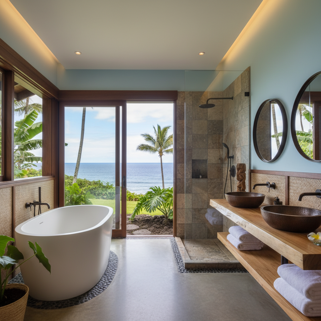 Finished bathroom remodel in Hilo, Hawai'i (Big Island)