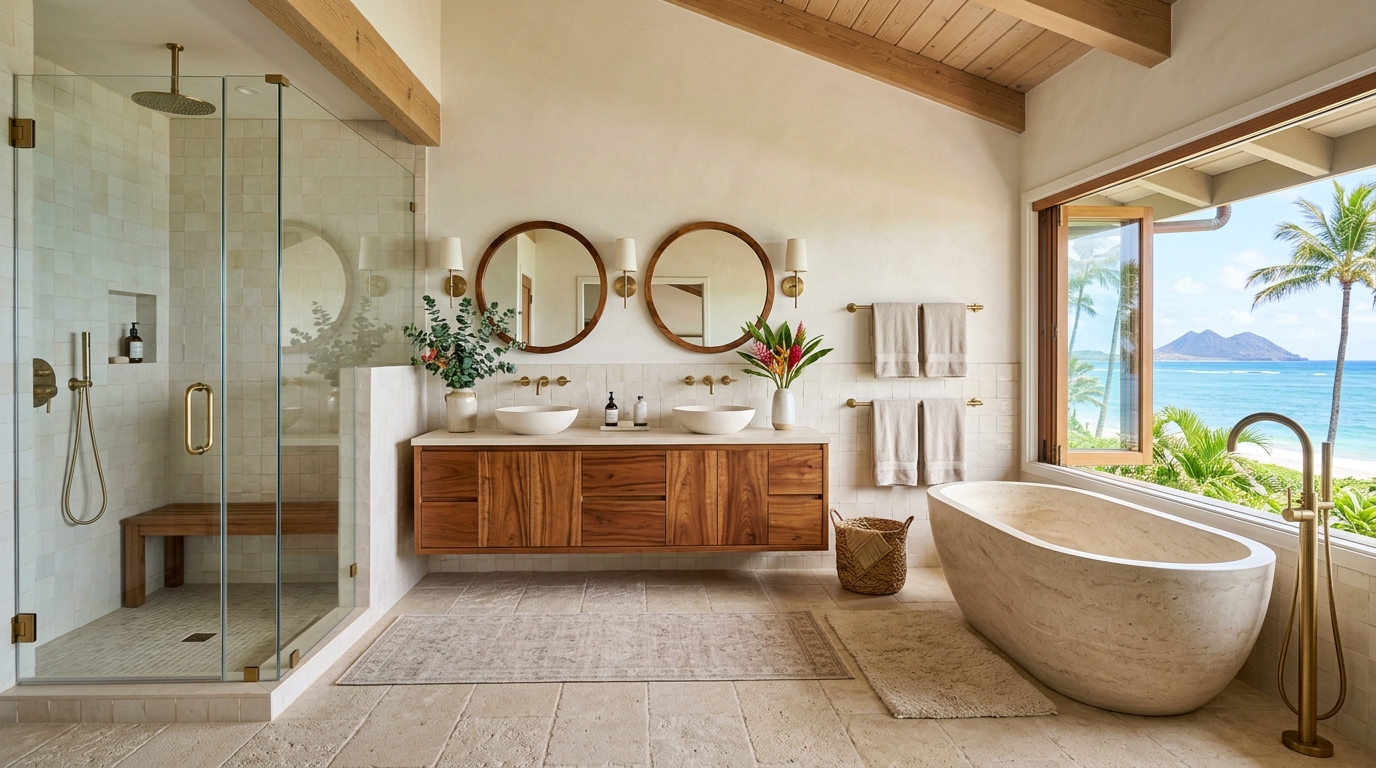 Bathroom Remodel in Kailua — featured project by Warrior Construction Hawaii