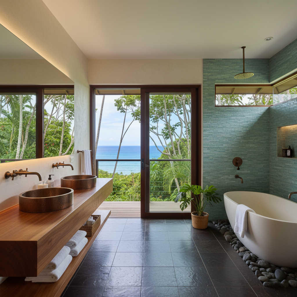 Finished bathroom remodel in Kailua-Kona, Hawai'i (Big Island)