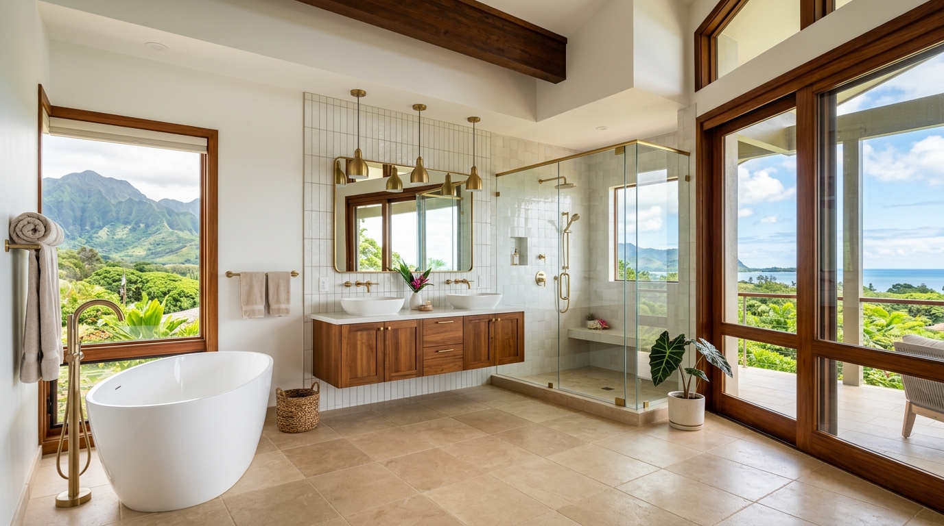Bathroom Remodel in Kaneohe — featured project by Warrior Construction Hawaii