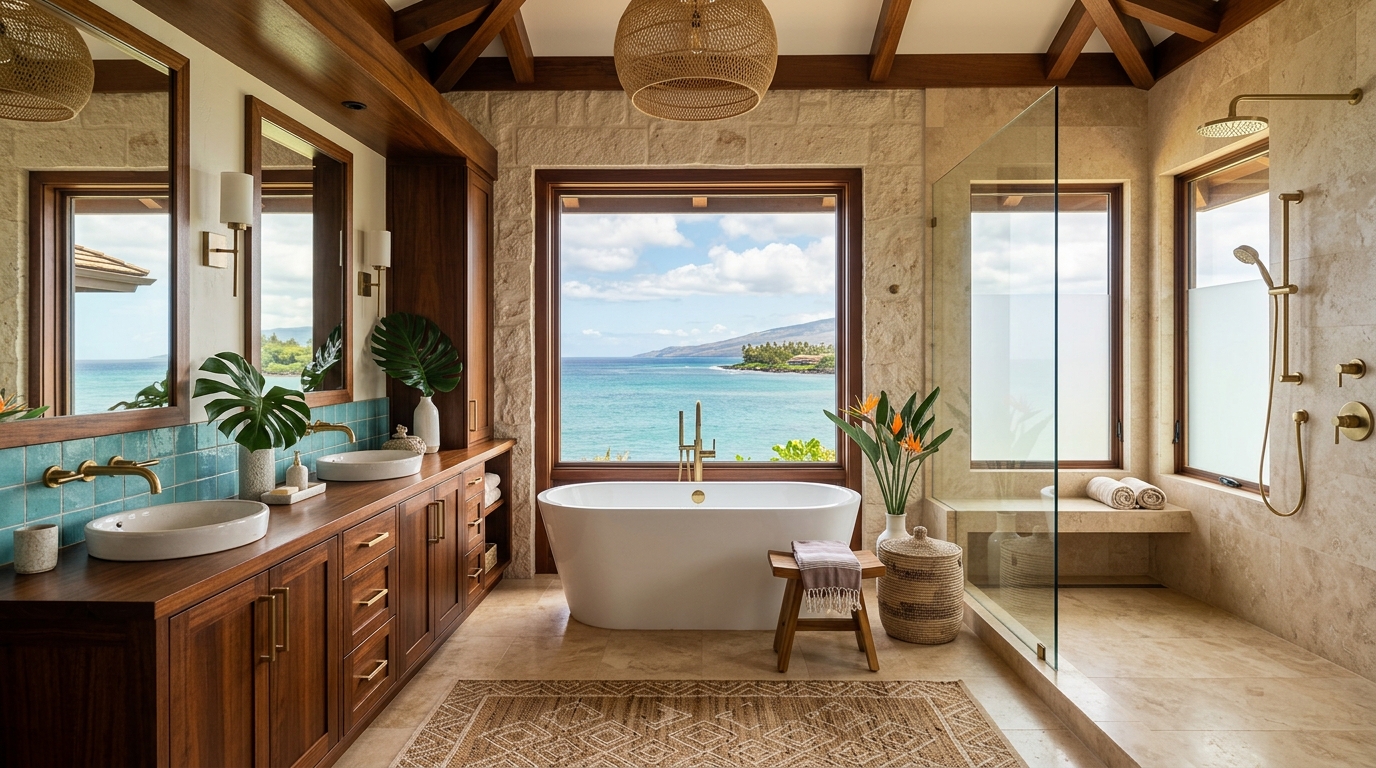 Bathroom Remodel in Lahaina — featured project by Warrior Construction Hawaii