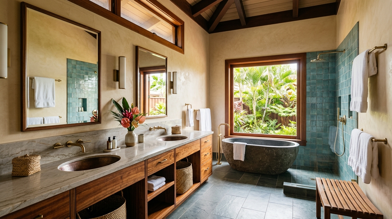Bathroom Remodel in Lanai City — featured project by Warrior Construction Hawaii