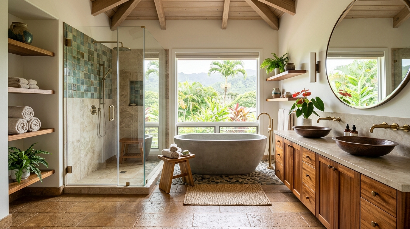 Bathroom Remodel in Lihue — featured project by Warrior Construction Hawaii