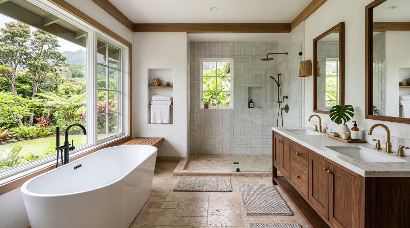 Bathroom Remodel in Manoa — featured project by Warrior Construction Hawaii