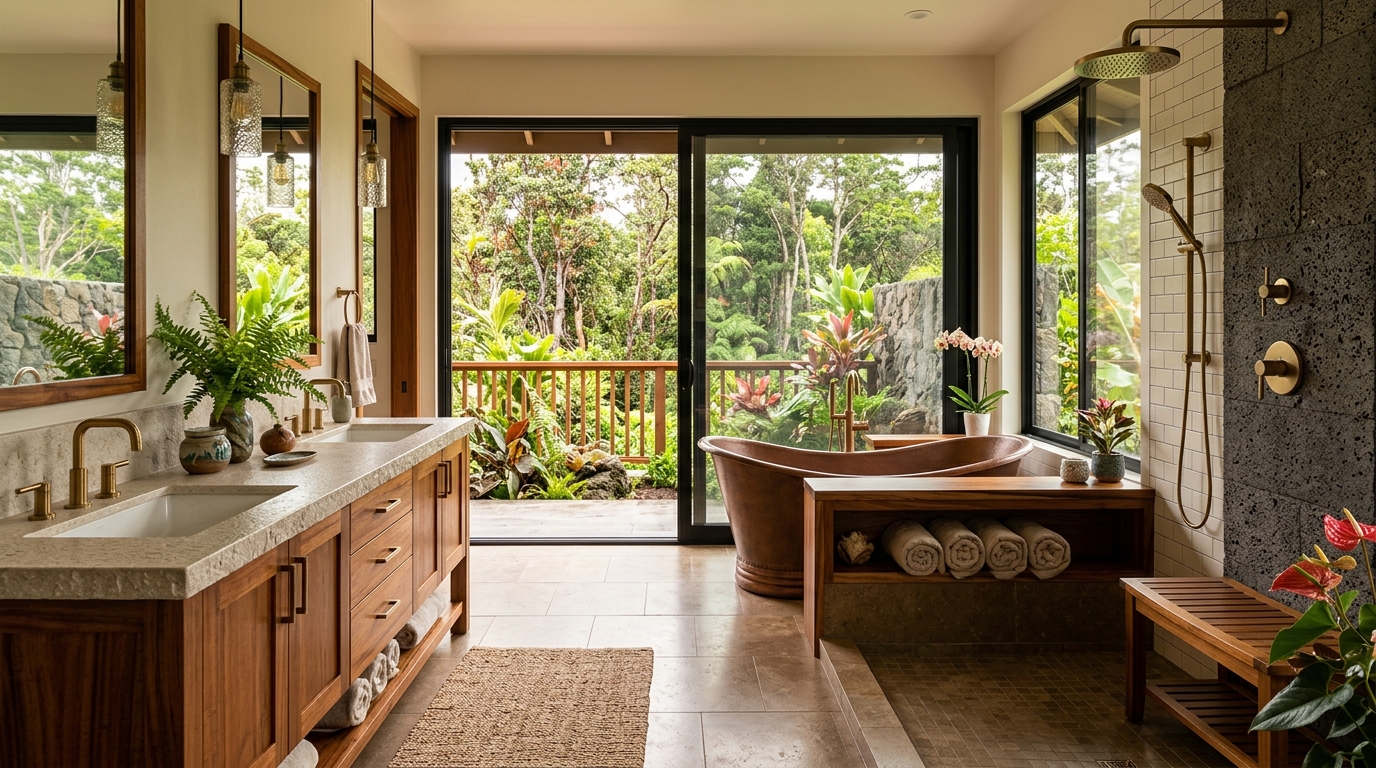 Bathroom Remodel in Pahoa — featured project by Warrior Construction Hawaii