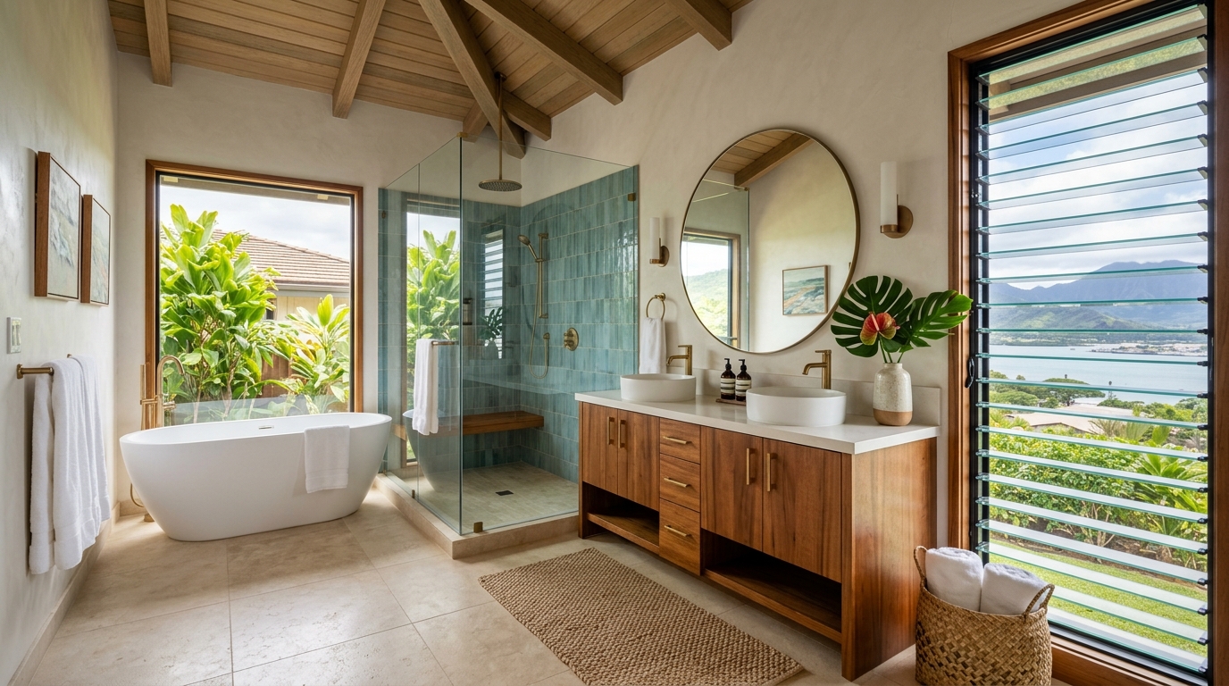 Bathroom Remodel in Pearl City — featured project by Warrior Construction Hawaii
