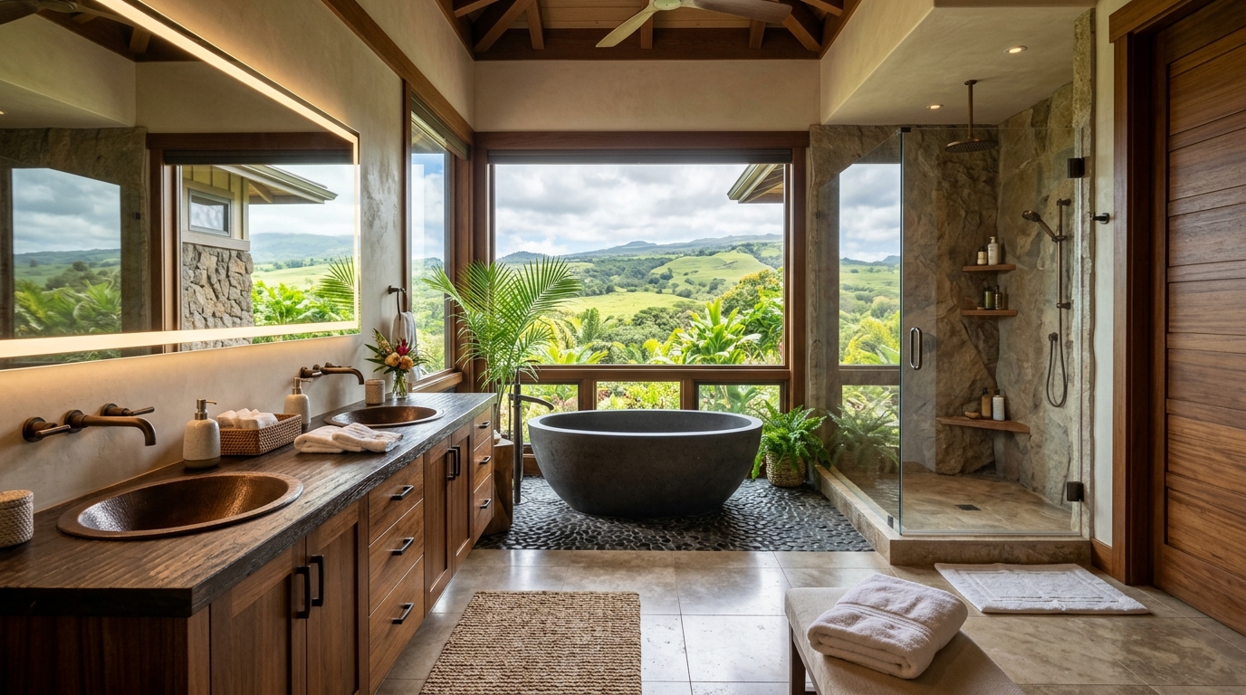 Bathroom Remodel in Waimea — featured project by Warrior Construction Hawaii