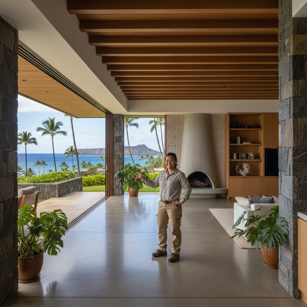 Finished concrete contractor in Honolulu, O'ahu