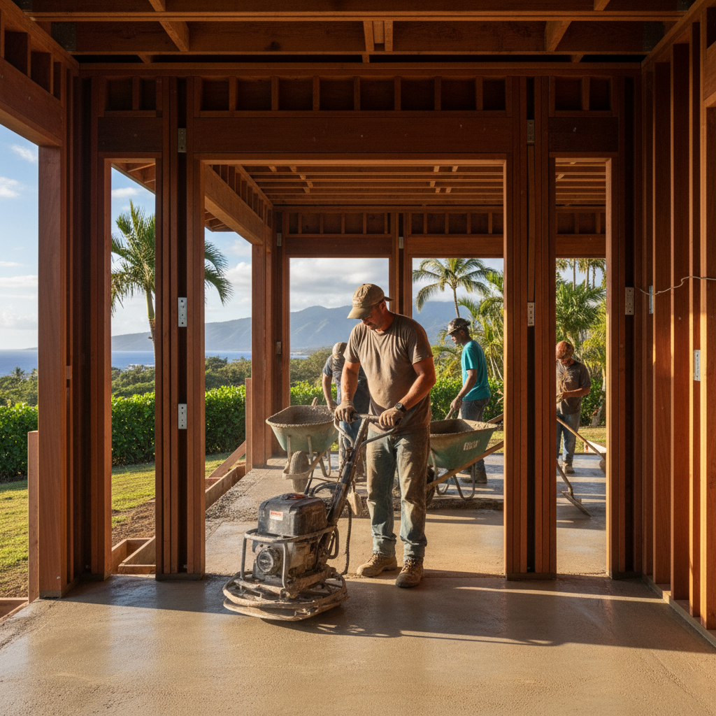 Concrete Contractor project in Kahului - Warrior Construction Hawaii