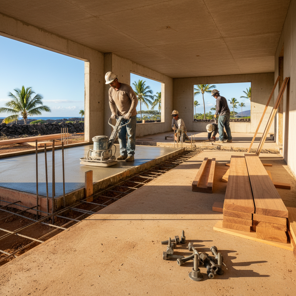 Concrete Contractor project in Kailua-Kona - Warrior Construction Hawaii