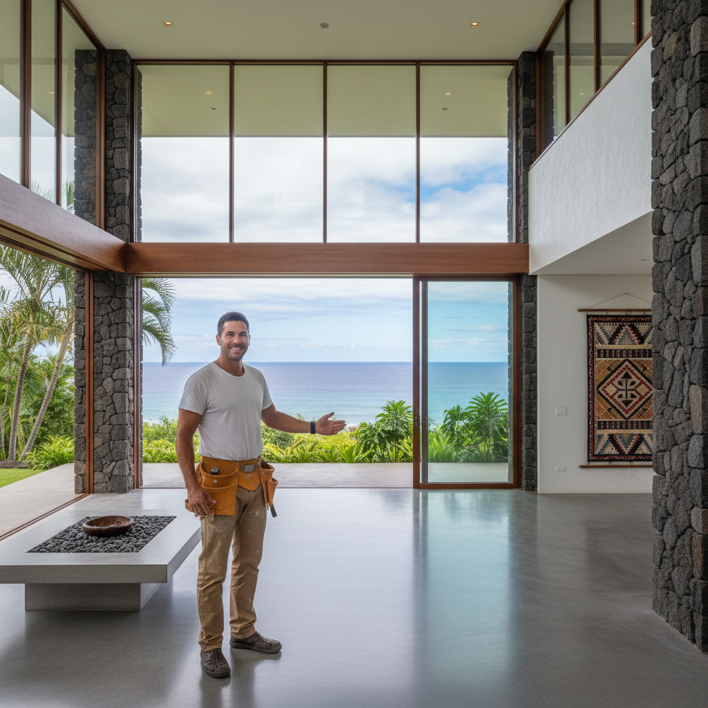 Finished concrete contractor in Kailua-Kona, Hawai'i (Big Island)