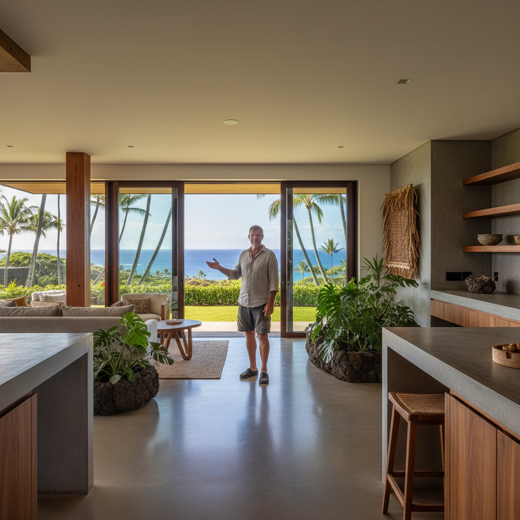 Finished concrete contractor in Kapalua, Maui