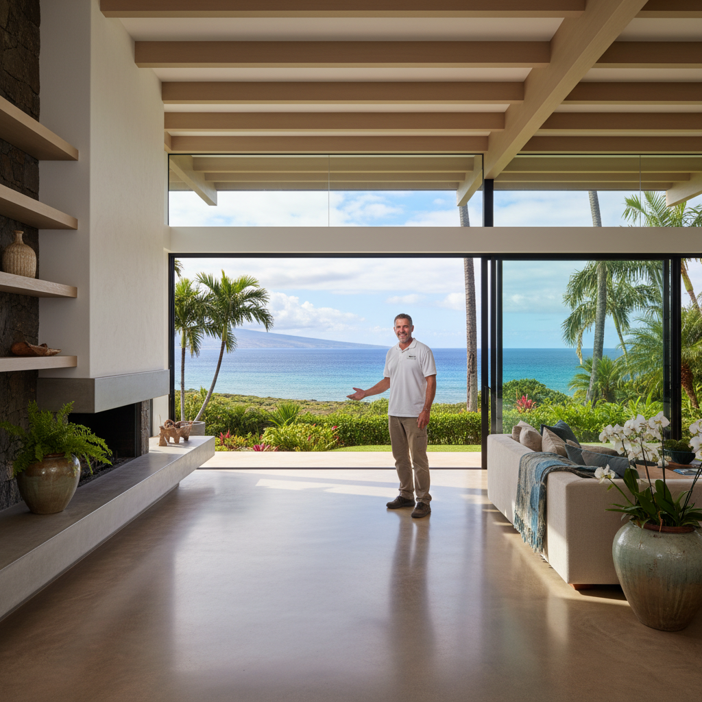 Finished concrete contractor in Kihei, Maui