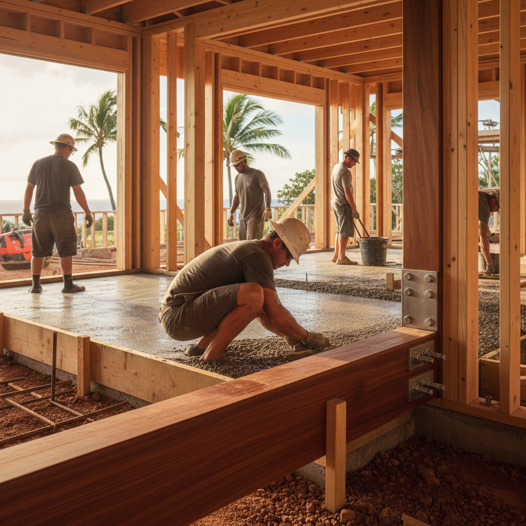 Concrete Contractor project in Lahaina - Warrior Construction Hawaii