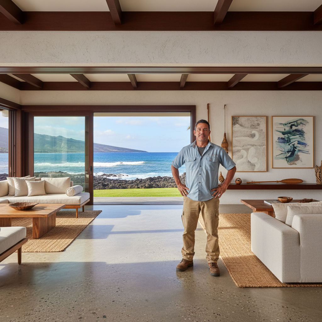 Finished concrete contractor in Lahaina, Maui