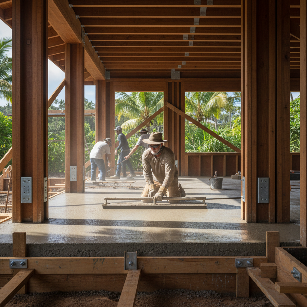 Concrete Contractor project in Lihue - Warrior Construction Hawaii