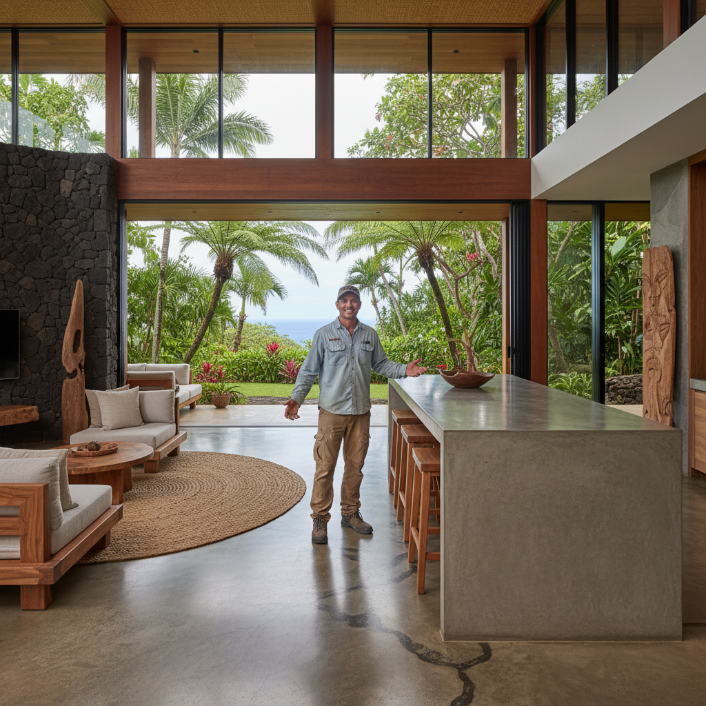 Finished concrete contractor in Pahoa, Hawai'i (Big Island)