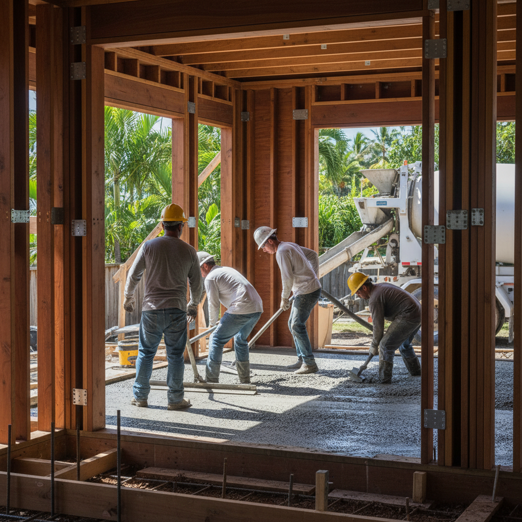 Concrete Contractor project in Pearl City - Warrior Construction Hawaii