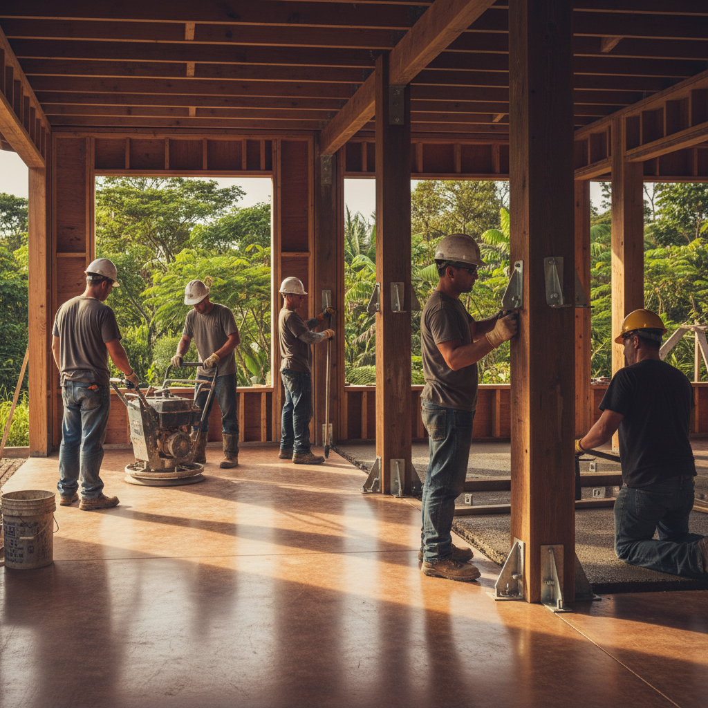Concrete Contractor project in Volcano - Warrior Construction Hawaii