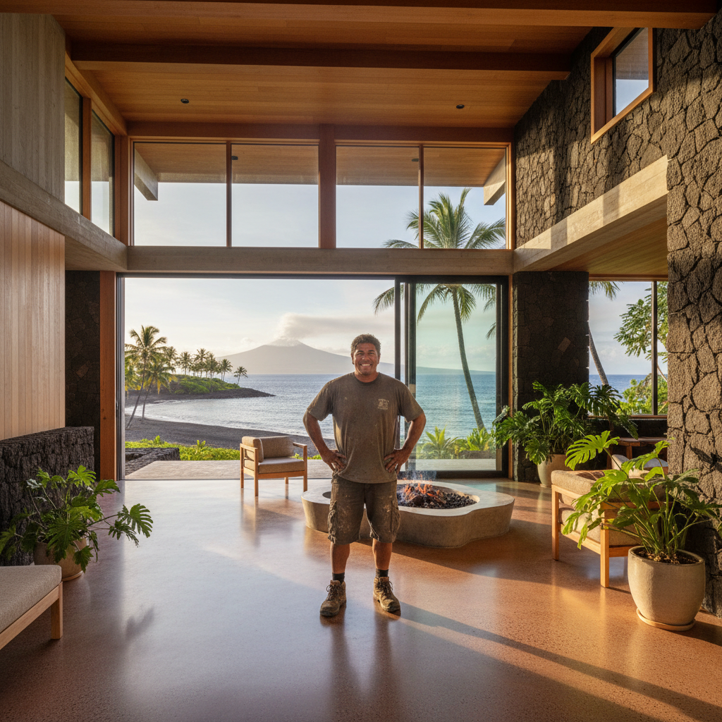 Finished concrete contractor in Volcano, Hawai'i (Big Island)