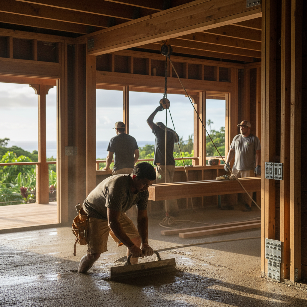 Concrete Contractor project in Wailuku - Warrior Construction Hawaii