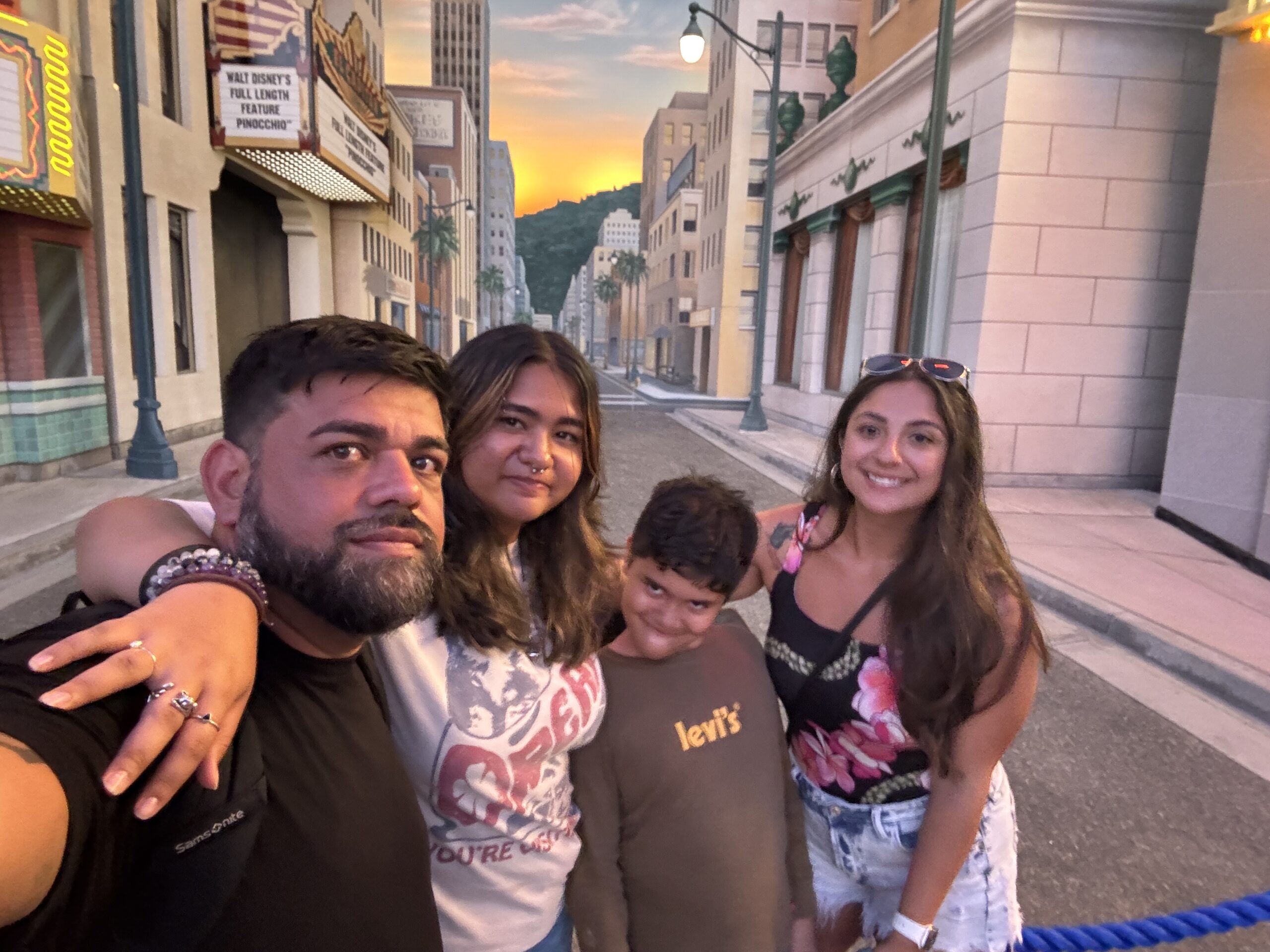 Cory Rabago with his girlfriend Vee, daughter Jaylen, and son Zavien