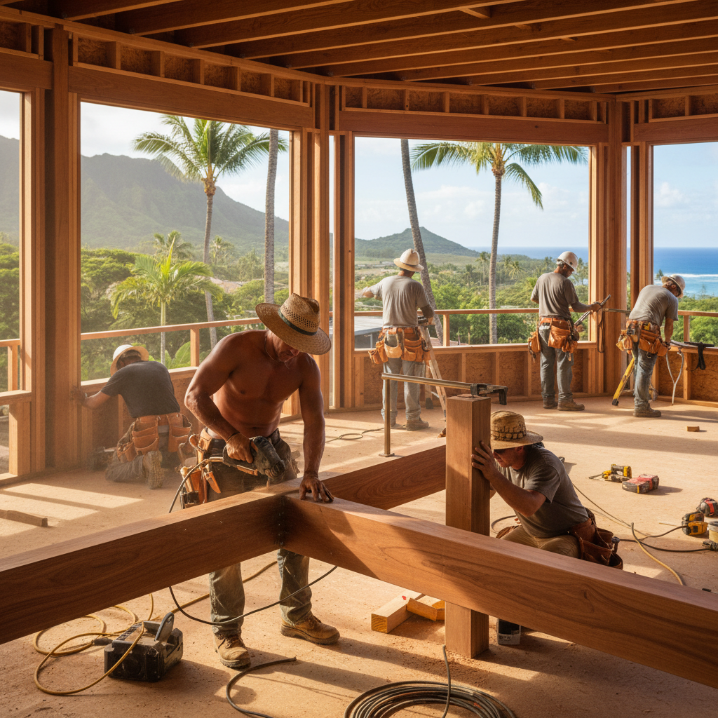 Custom Home Builder project in Kailua - Warrior Construction Hawaii