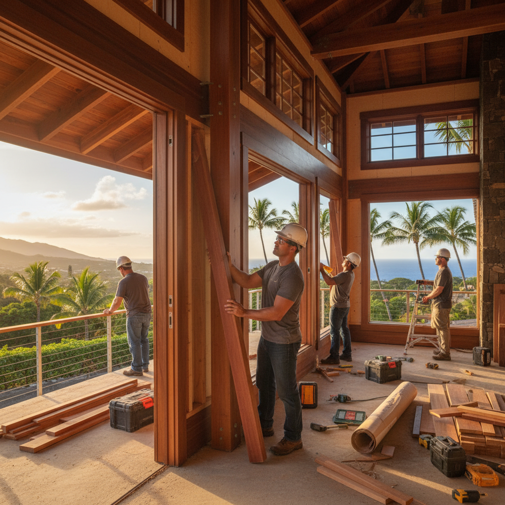 Custom Home Builder project in Kapa'a - Warrior Construction Hawaii
