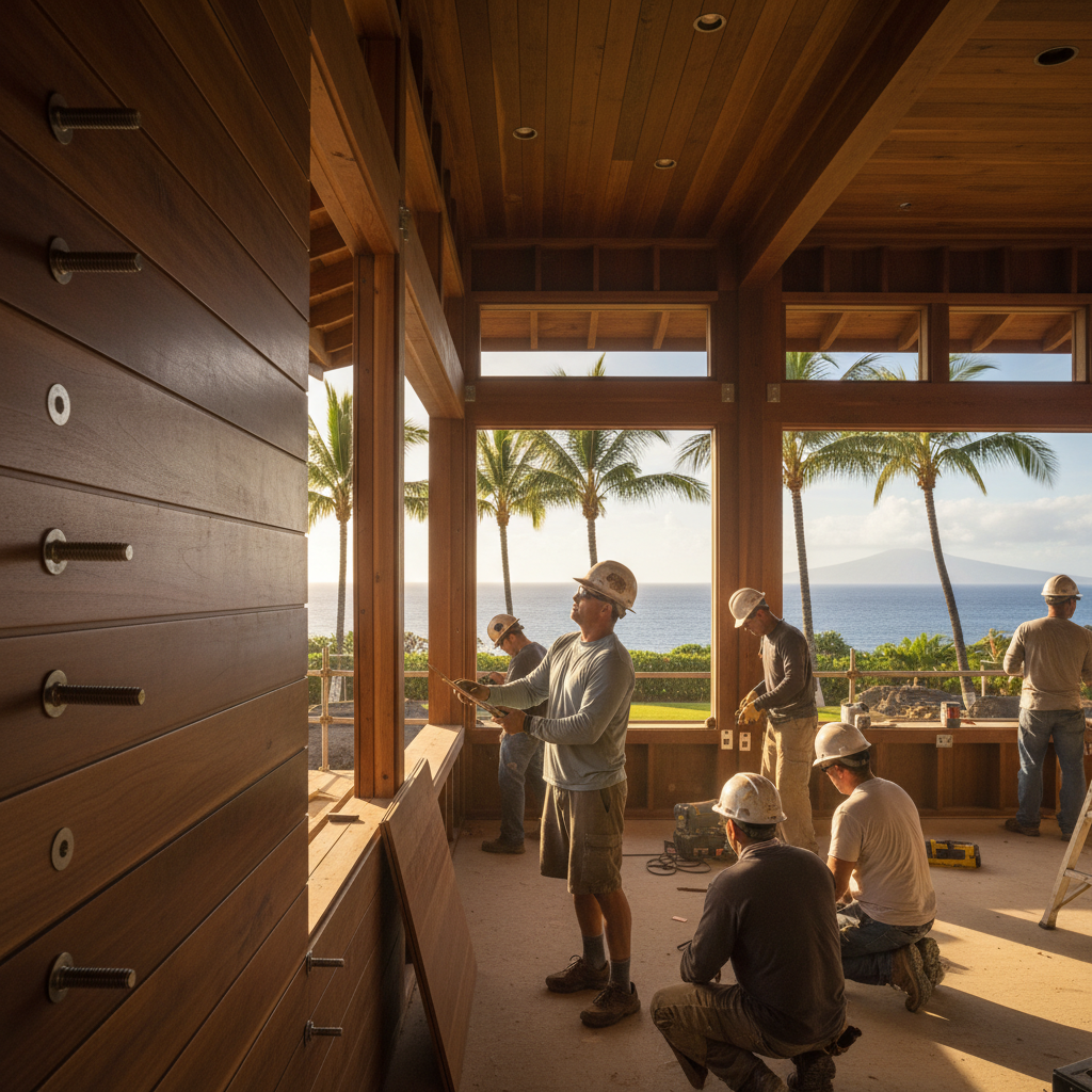 Custom Home Builder project in Kapalua - Warrior Construction Hawaii