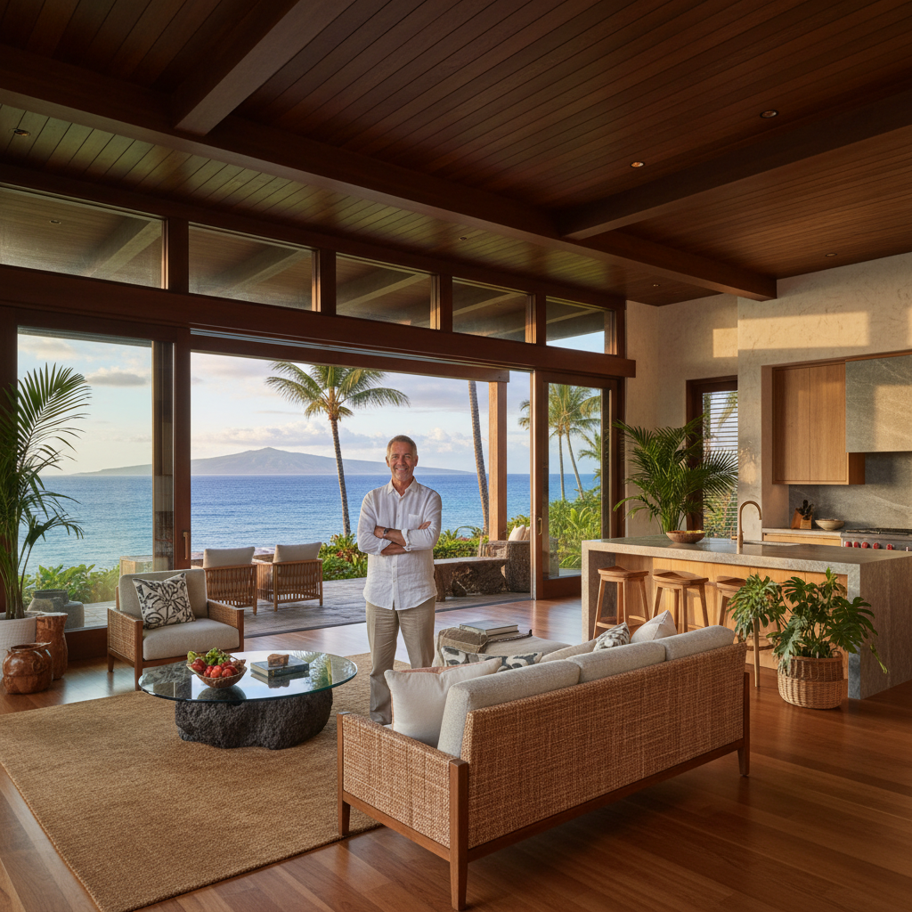 Finished custom home builder in Kapalua, Maui