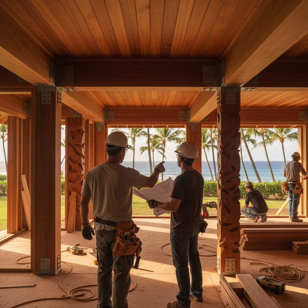 Custom Home Builder project in Kaunakakai - Warrior Construction Hawaii
