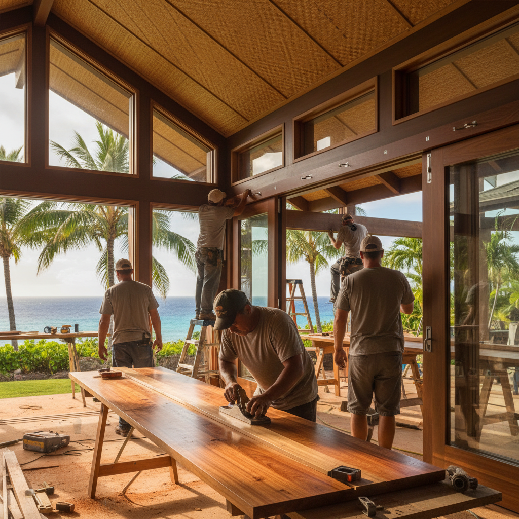 Custom Home Builder project in Kihei - Warrior Construction Hawaii