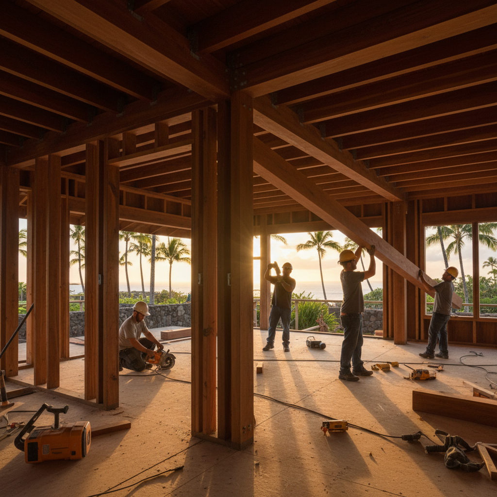 Custom Home Builder project in Lanai City - Warrior Construction Hawaii