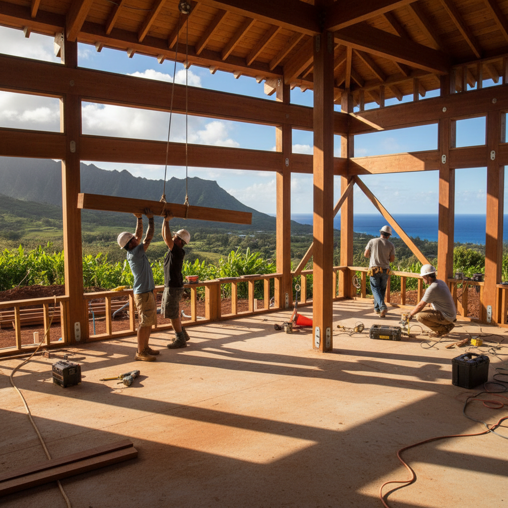Custom Home Builder project in Lihue - Warrior Construction Hawaii
