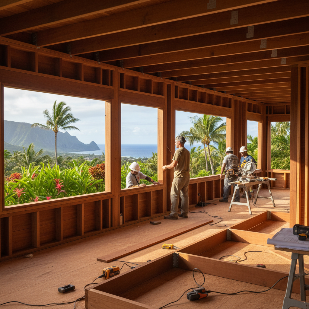 Custom Home Builder project in Princeville - Warrior Construction Hawaii