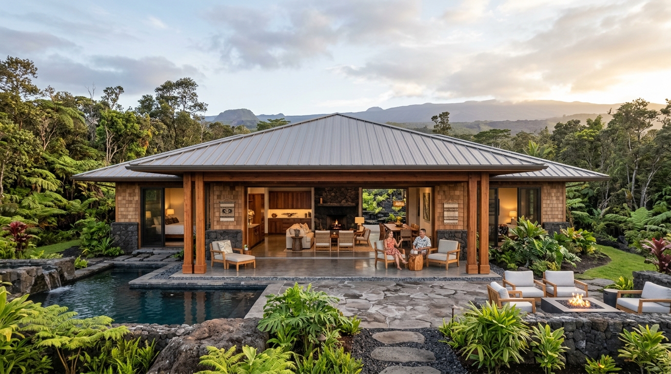 Custom Home Builder in Volcano — featured project by Warrior Construction Hawaii